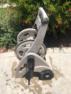 Garden hose reel cart