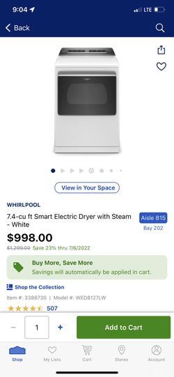 Electric Dryer Brand New On Box 