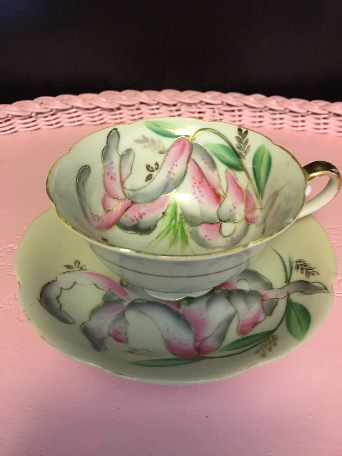 Royal Sealy China (Japan) vintage tea cup and saucer