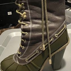 Michael Kors Rainboot Heels Army Green