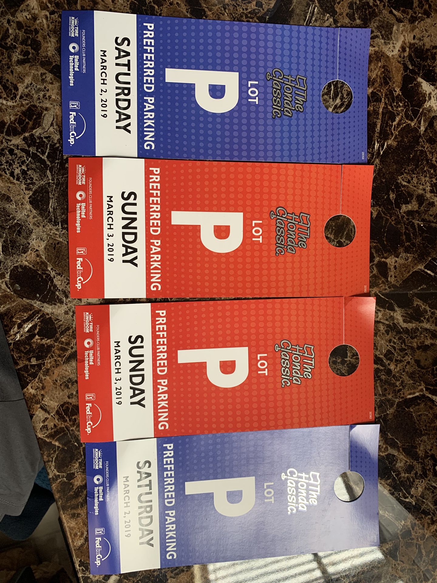 2019 Honda Classic Preferred Parking Passes **30$ for each day**