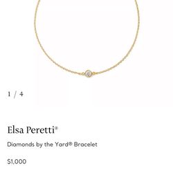 TIFFANY& CO Elsa Peretti Diamonds by the YarD Bracelet