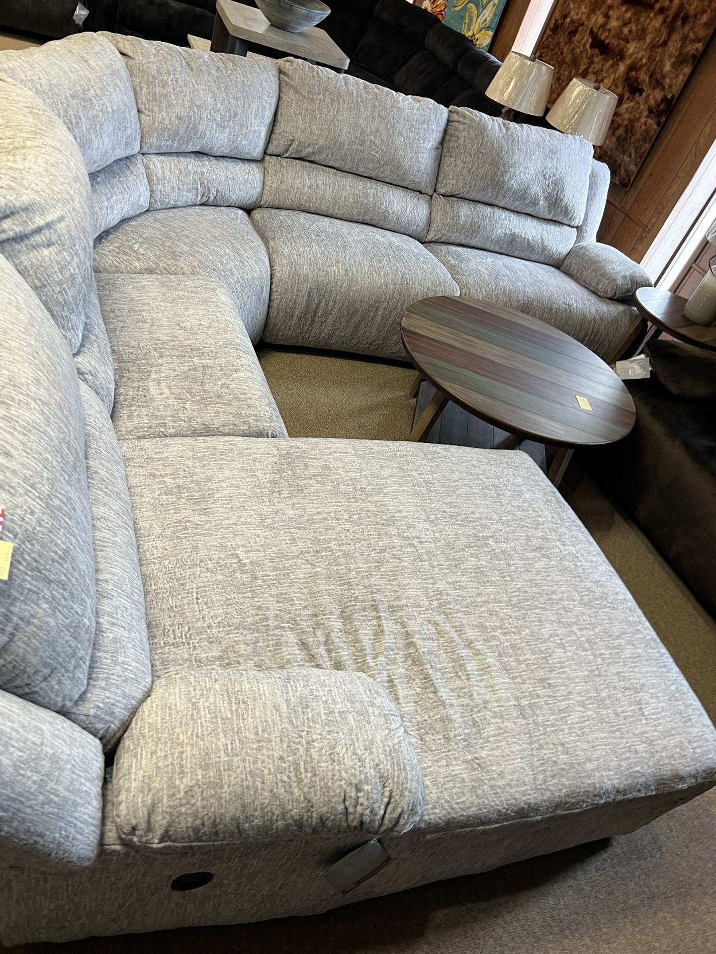 Brand New Reclining Chaise Sectional!