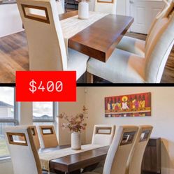 Modern 6‑Piece Dining Set – Excellent Condition