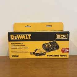 Dewalt 6.0 Ah Battery Pack & Charger Kit (DCB206C) **Brand New**