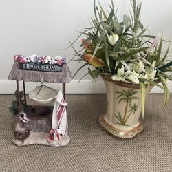 Beach Bum Decor And Palm Vase 