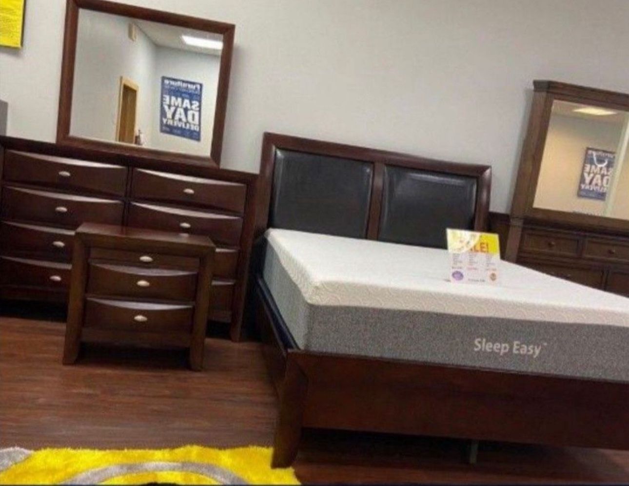 BEAUTIFUL NEW EMILY BEDROOM SET ON SALE ONLY $699. KING SET $799. IN STOCK SAME DAY DELIVERY 🚚 EASY FINANCING