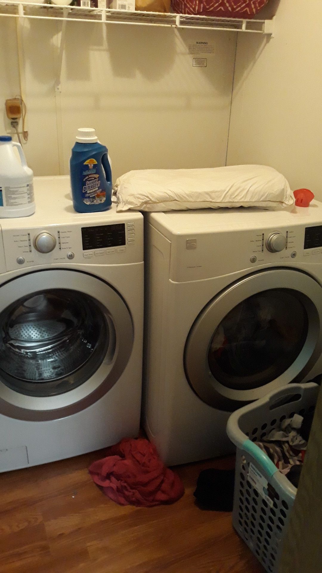 Kenmore front end washer and dryer paid 2500.00 7 months ago letting them go for 1200.00