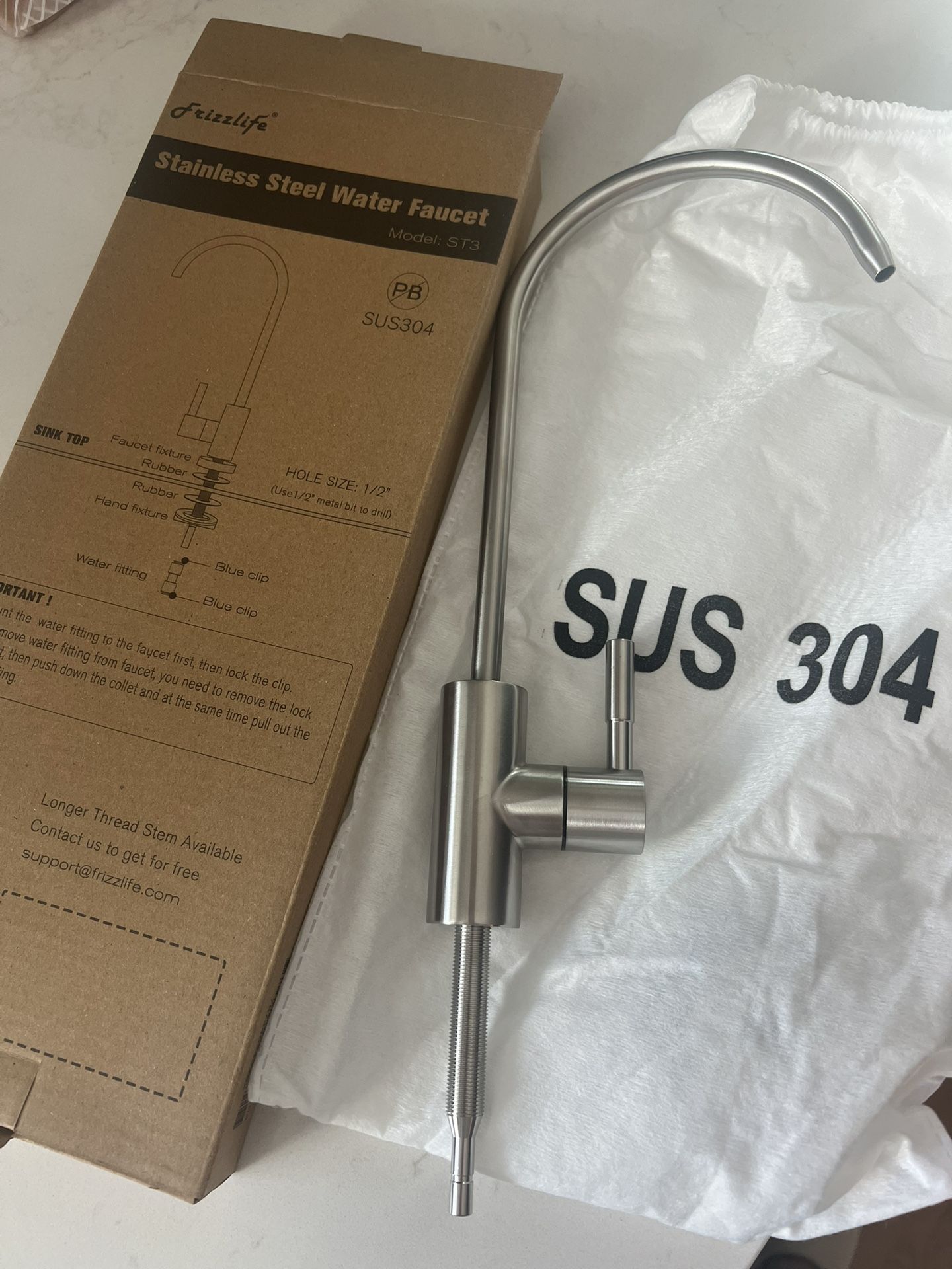 Stainless Steel Brand New Faucet For Reverse Osmosis 