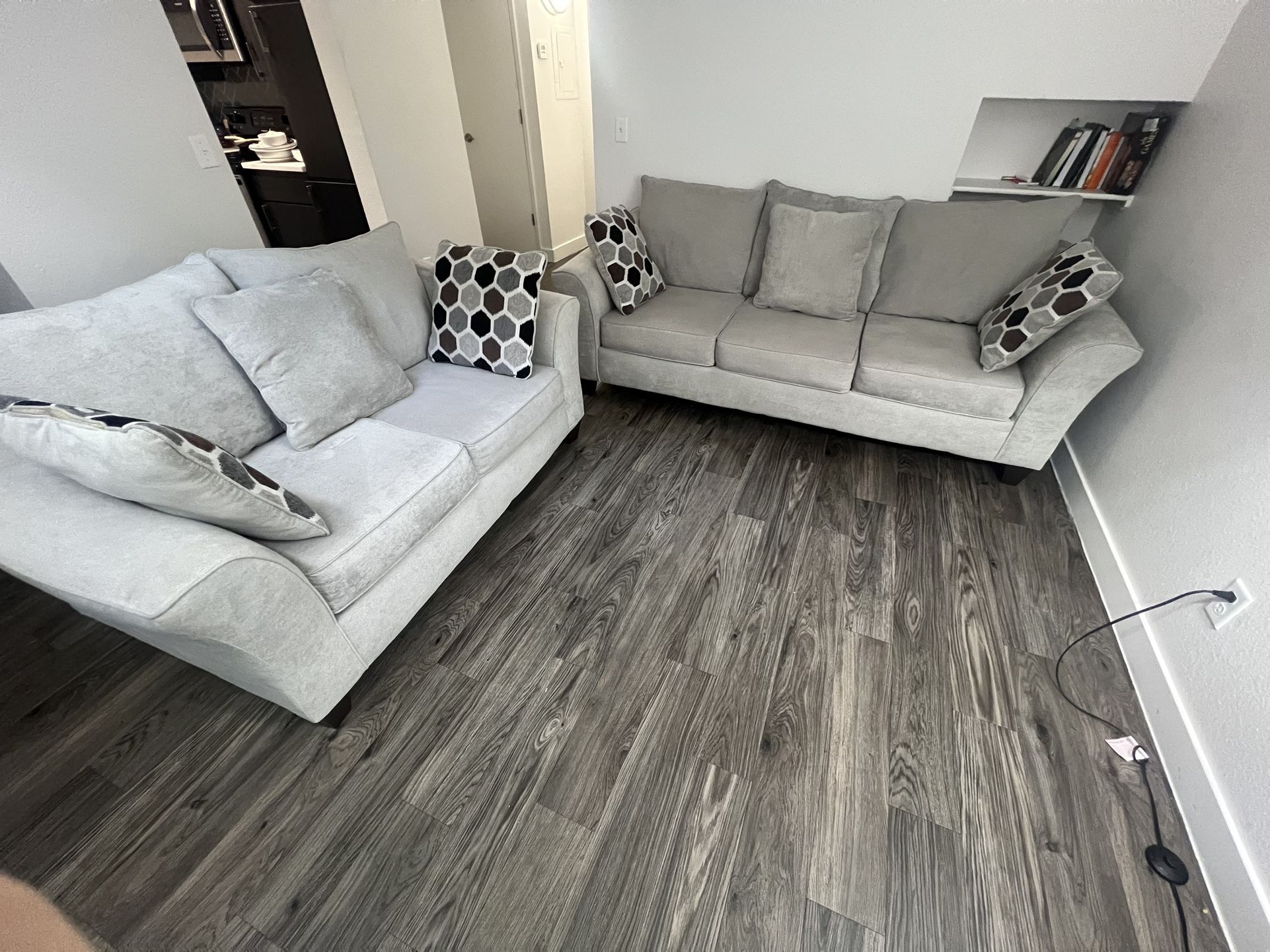 Two Different Sized Sofas (Barely Used)