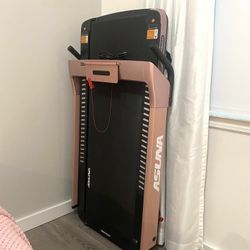 ASUNA SpaceFlex Electric Running Treadmill Rose Gold