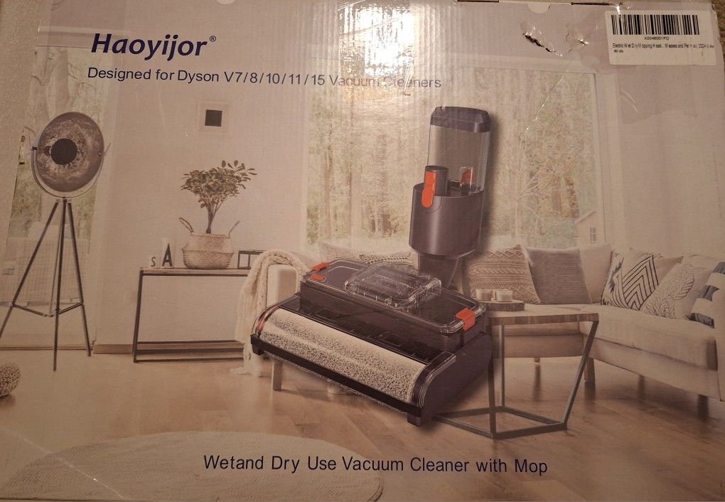 Haoyijor Wet Dry Mopping Head for Dyson V7 / V8 / V10 / V11 / V15 Vacuum Cleaner