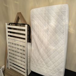 Storkcraft Orchard 5-in-1 Convertible Crib (White with Driftwood)  Comes  with Free Mattress!