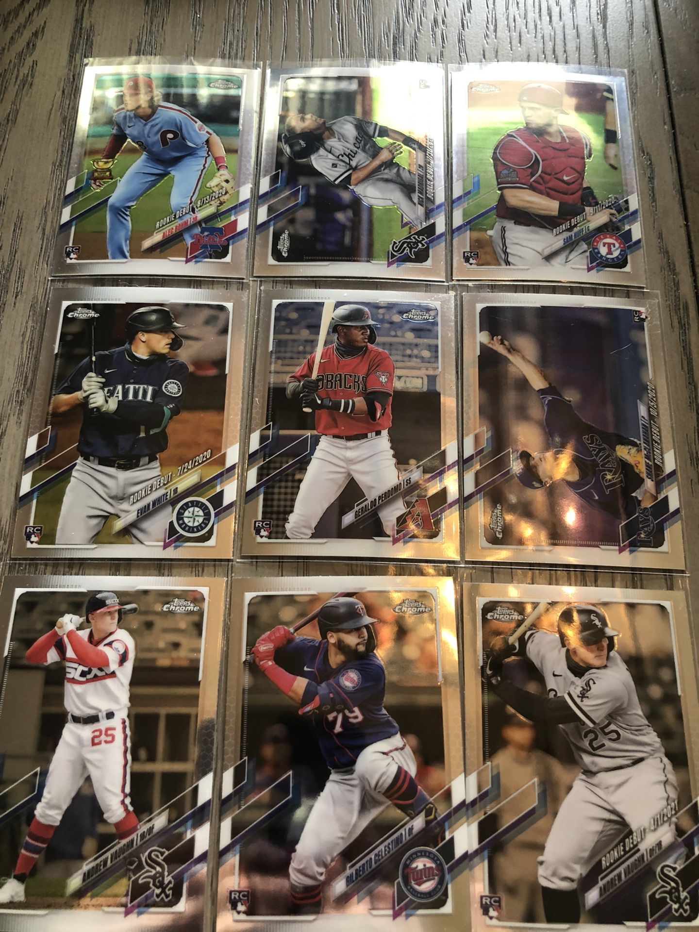 Topps Chrome Rookie Baseball Card Lot
