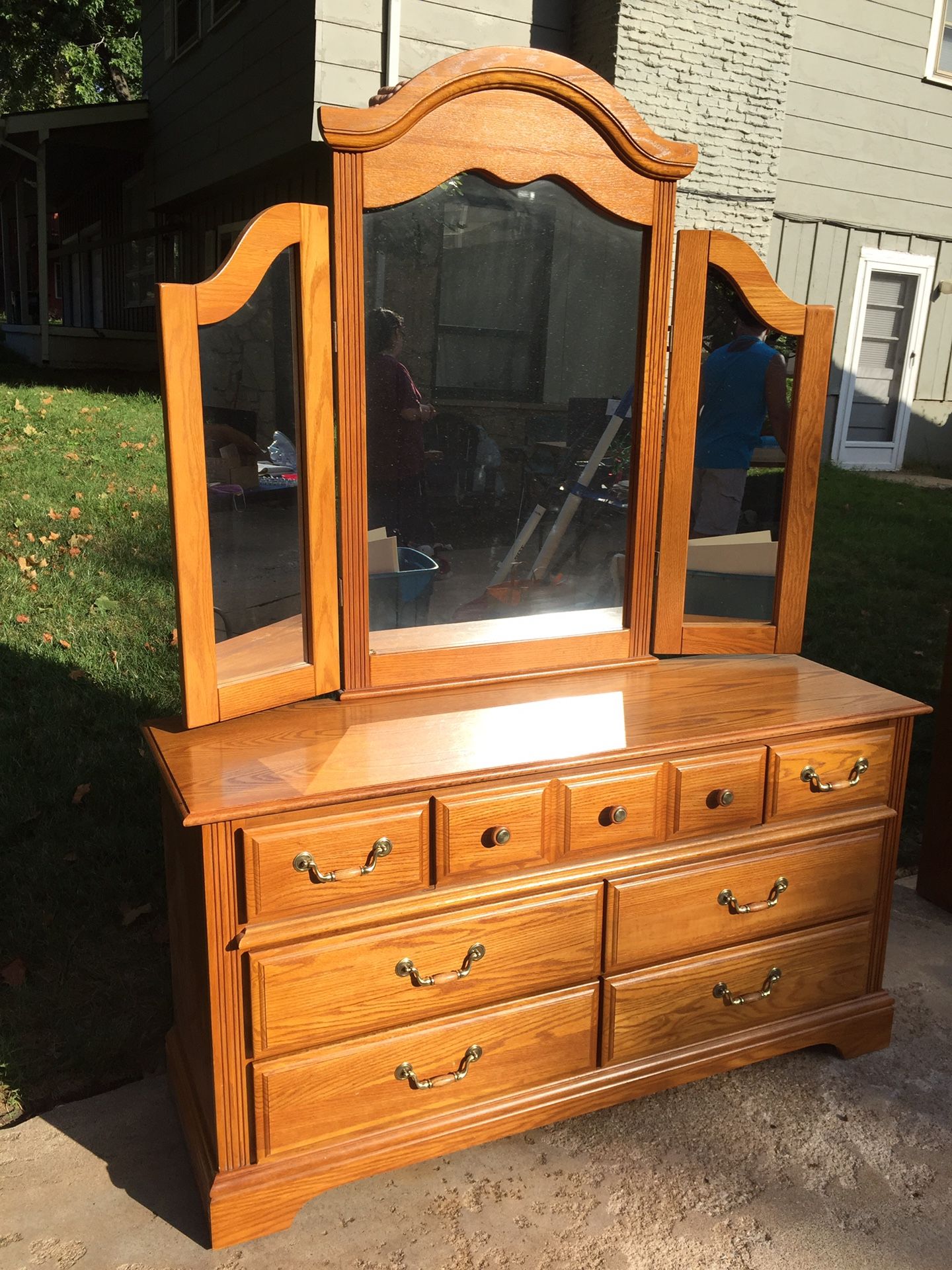 Dresser. Headboard