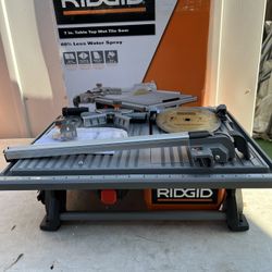 RIDGID 6.5 Amp Corded 7 in. Table Top Wet Tile Saw