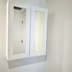 Wall Cabinet With Mirrors 