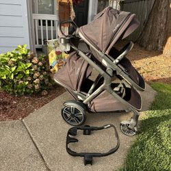 Nuna Demi Grow Single Double Stroller 