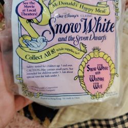 1992 McDonald's Happy Meal Toy Snow White & the Seven Dwarfs Double Trouble New