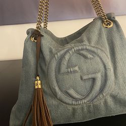 100% Authentic Gucci Denim Bag 