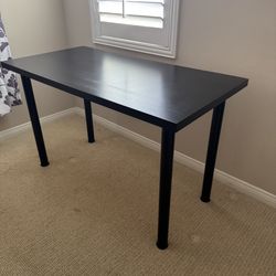 IKEA Utility Table Desk Black-brown