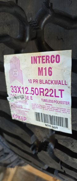 Interco M16 33x15.50R22 LT lifted
