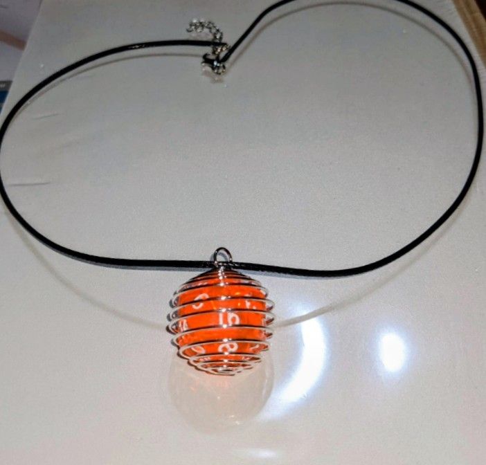 Caged D20 Pendant Necklace