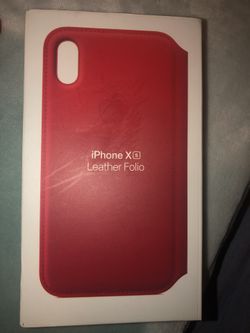 iPhone X Xs apple leather case ( brand new )