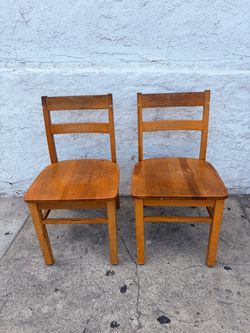 2 Wooden Chairs • $20 each