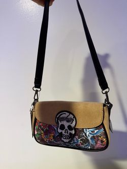 Ed Hardy Skull Crossbody Bag