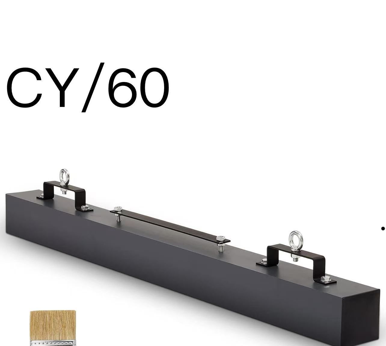 Hanging Magnetic Sweeper 48 Inches, Nail Magnet Sweeping Tool with 120 LBS Lifting Capacity, Hanging Magnet for Forklift