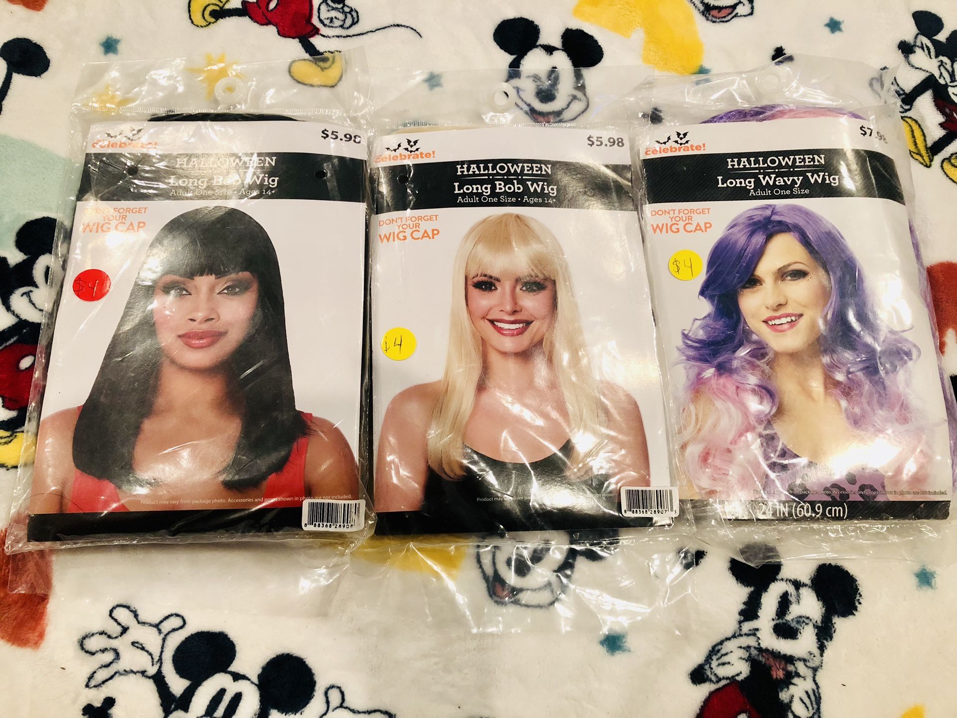 Adult Long Bib Wig/Long Wavy Wig