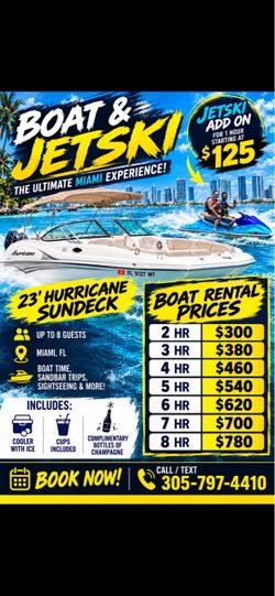 Boat and jetski