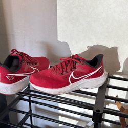 Men’s Size 10 Nike Running Shoes With Arizona Cardinals Logo