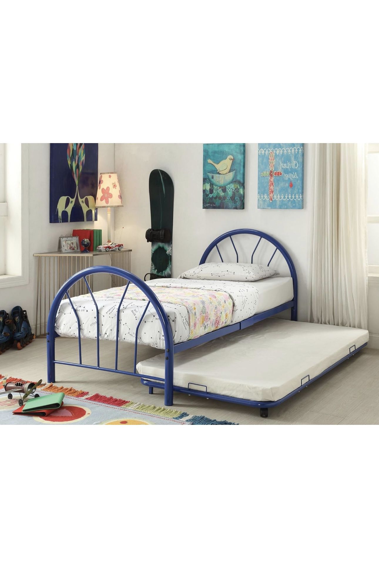 Twin Bed Set, 2 Available. Including  Frame And Matresses