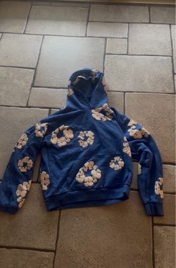 Denim Tears Cotton Wreath Hoodie Blue