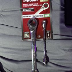 2-piece Quad drive ratcheting wrench sets MM