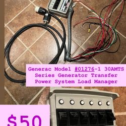 Generac Model #01276-1 30AMTS Series Electric Generator Transfer Power System Load Manager