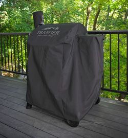 (NEW) Traeger Grills BAC503 Full-Length Grill Cover Grill Accessory - Pro 575/ Pro 22, Black (PERFECT FOR SUMMER BBQs)