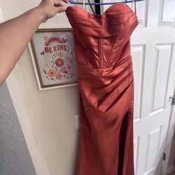 Mermaid Corset Slit Thigh Dress
