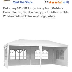 10x20 Party Tent. 2 Available. 