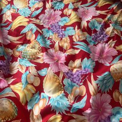 3yds 19” x 44” width super soft fantastic Egyption floral cotton fabric for summer dress