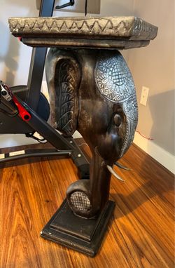 Vintage Elephant Pedestal Stand