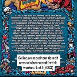 Vans Warp Tour Ticket $100