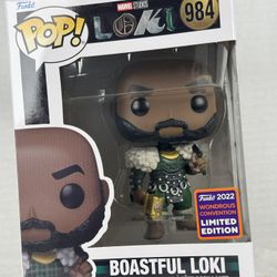 FUNKO POP! Boastful Loki Marvel 984 Wondercon Limited Edition