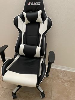S-Racer Gaming Chair Black and White