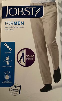 MEN Brand New Medical Compression Stockings (2) black-Xtra Large