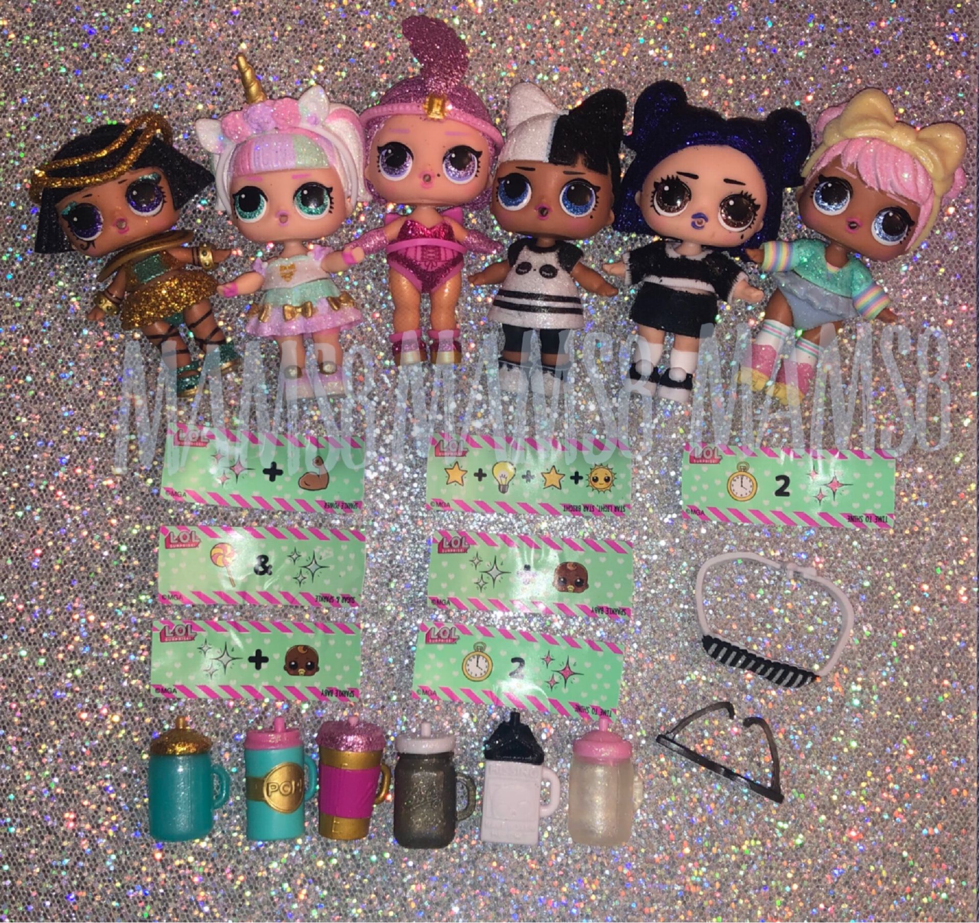 Lol Doll Sparkle Series Pharaoh Babe Unicorn Dusk Dawn Showbaby Snuggle Babe