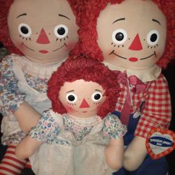 Vintage Raggedy Ann & Andy Dolls