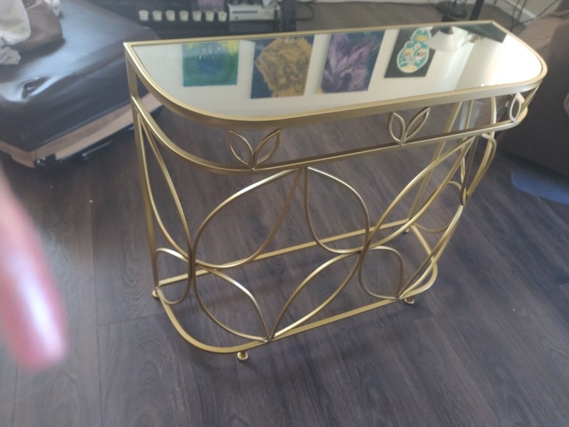 Gold Console / Side / Entry Way Table